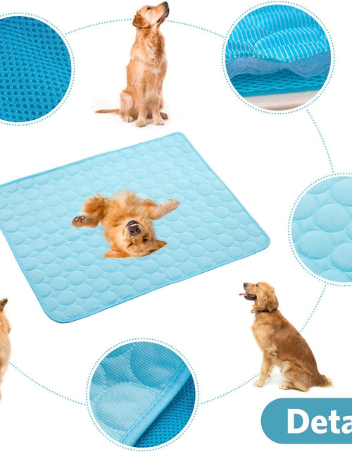 Load image into Gallery viewer, Dog Cooling Mat Pet Cooling Mat Cooling Pad for Sleeping Cooling Pad for Bed Dog Crate Pad Pressure Activated Cooling Mat for Dogs and Cats Keeps Dogs and Cats Cool in Summer for Cars
