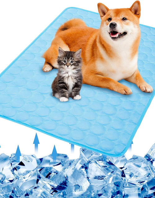 Load image into Gallery viewer, Dog Cooling Mat Pet Cooling Mat Cooling Pad for Sleeping Cooling Pad for Bed Dog Crate Pad Pressure Activated Cooling Mat for Dogs and Cats Keeps Dogs and Cats Cool in Summer for Cars
