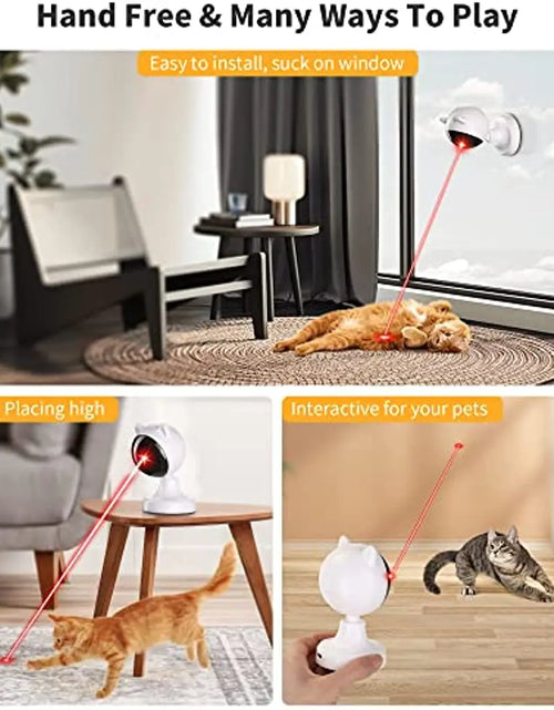 Load image into Gallery viewer, ATUBNAN Automatic Laser Cat Toys,Usb Rechargeable,Interactive Cat Toy for Indoor Cats Kitty Kittens Dog,Multifunctional Cat Toy
