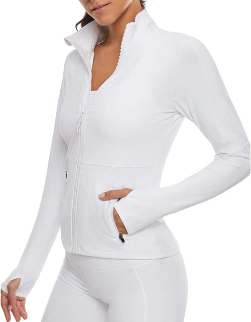 Load image into Gallery viewer, Women&#39;S Workout Yoga Jacket Full Zip Running Track Jacket
