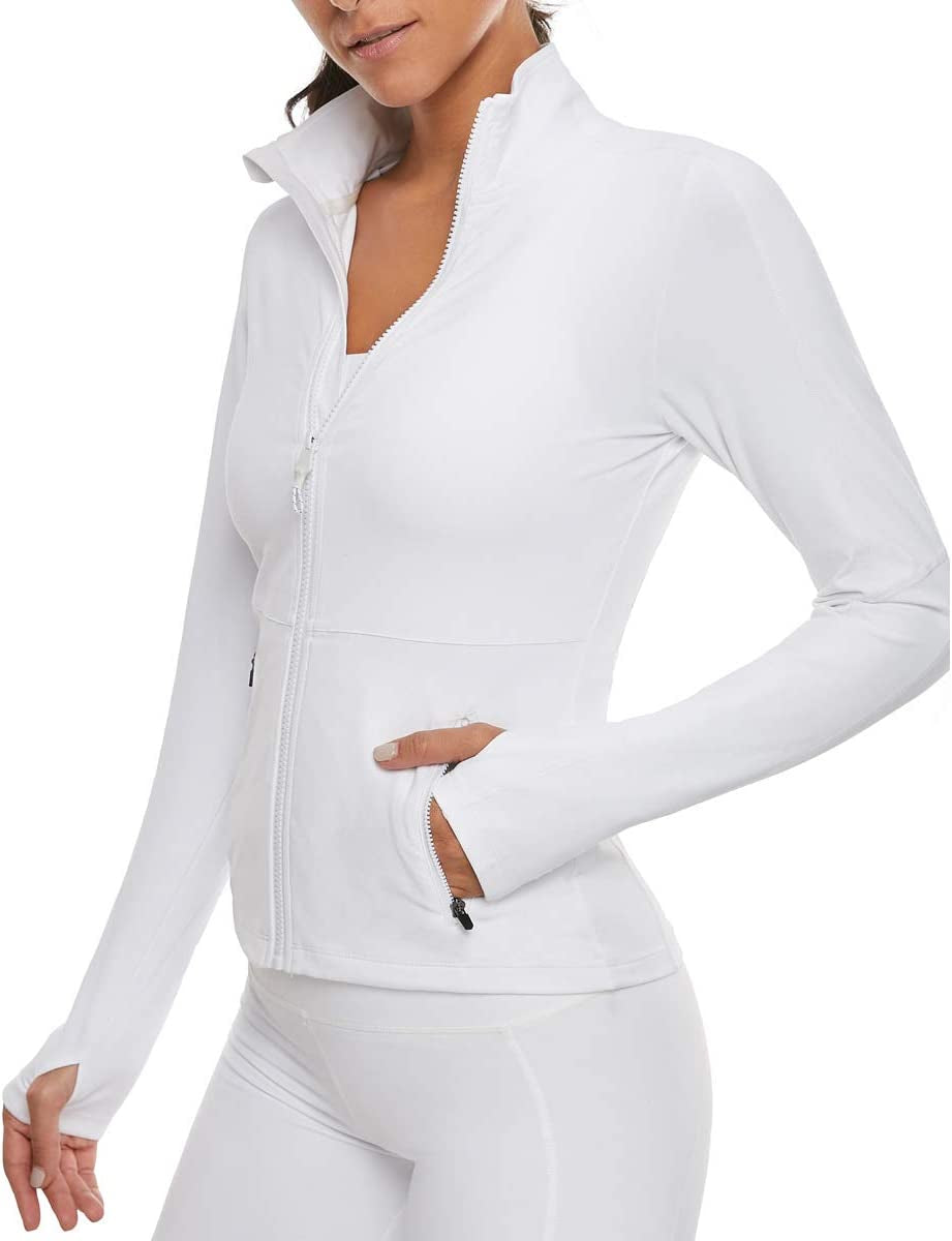 Women'S Workout Yoga Jacket Full Zip Running Track Jacket