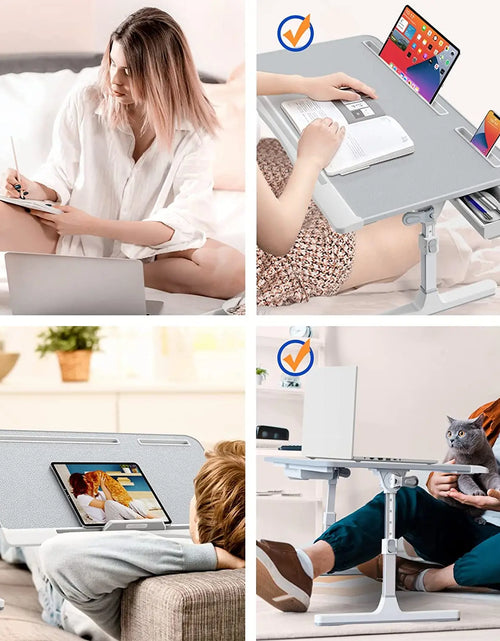 Load image into Gallery viewer, Home Folding Laptop Desk for Bed &amp; Sofa Laptop Bed Tray Table Desk Portable Lap Desk for Study and Reading Bed Top Tray Table
