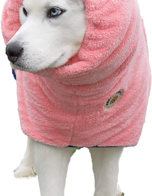 Load image into Gallery viewer, Derpy Chappy Premium Dog Bathrobe Towel, Absorbent Microfiber Robe for Small Medium Extra Large Dogs and Cats, Stylish Cozy Quick Pet Drying Towels after Bath, Pool or Beach
