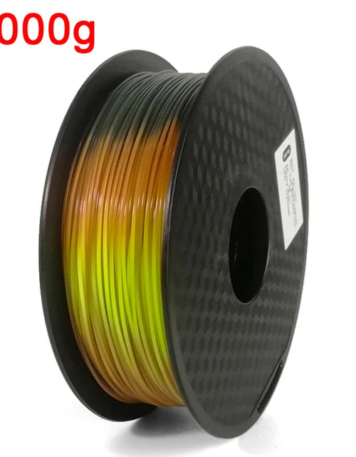 Load image into Gallery viewer, 1.75Mm PLA 3D Printer Filament Color Change with Temperature 31-45 Degrees Dark Green to Red to Yellow 3D Printing Material
