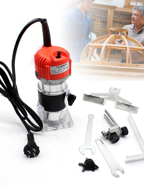 Load image into Gallery viewer, 800W 30000RPM Electric Router Wood &amp; Trimmer Woodworking 1/4 Inch Wood Carving Milling Cutting Machine Carpenter Power Tools
