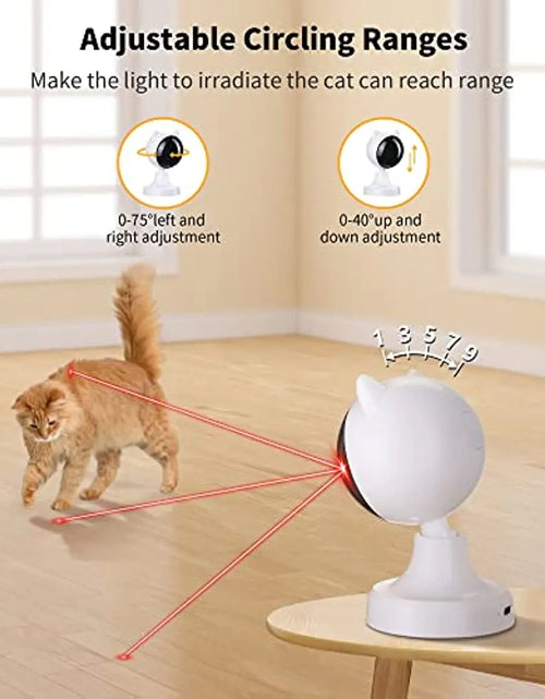 Load image into Gallery viewer, ATUBNAN Automatic Laser Cat Toys,Usb Rechargeable,Interactive Cat Toy for Indoor Cats Kitty Kittens Dog,Multifunctional Cat Toy
