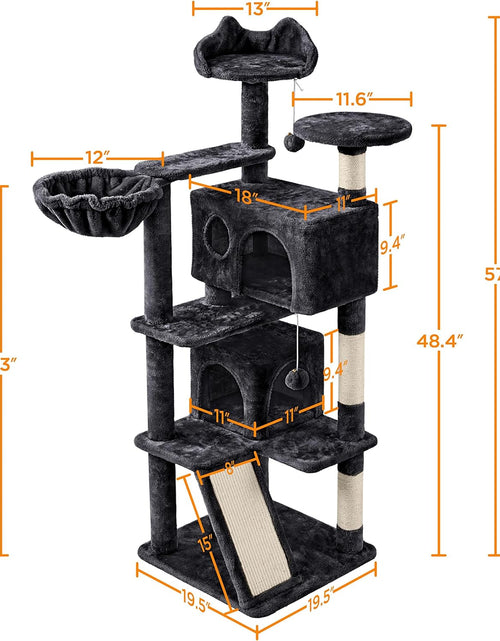 Load image into Gallery viewer, Multi-Level Cat Tree for Indoor Cats Cat Tree Tower for Large Cats with Sisal-Covered Scratching Posts, Condo, Stable Cat Tower, Cat Furniture Play Center for Indoor Cats Activity
