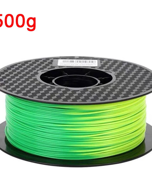 Load image into Gallery viewer, 1.75Mm PLA 3D Printer Filament Color Change with Temperature 31-45 Degrees Dark Green to Red to Yellow 3D Printing Material
