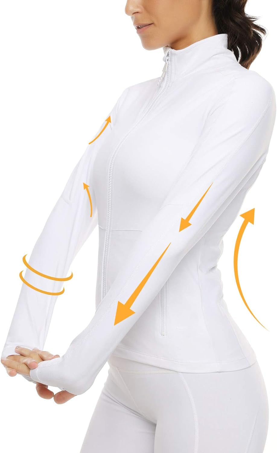 Women'S Workout Yoga Jacket Full Zip Running Track Jacket