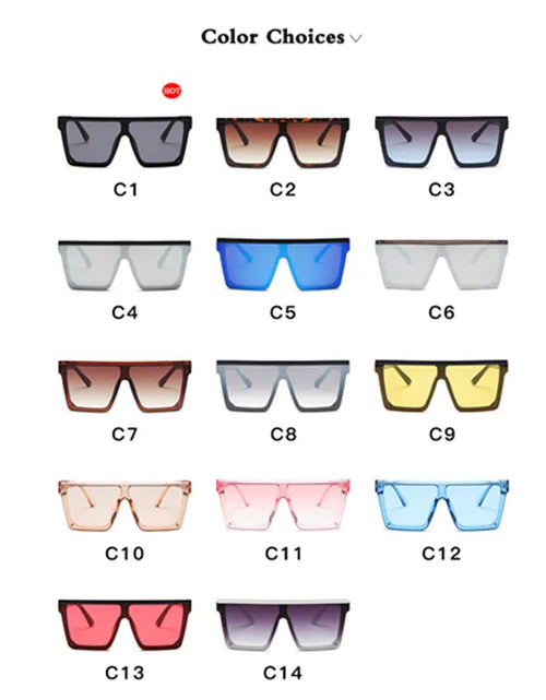 Load image into Gallery viewer, 2023 Square Oversized Sunglasses Women Gradient Glasses Women Luxury Brand Designer Outdoor Ladies UV400 Eyeglasses
