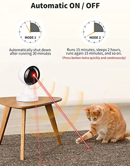 Load image into Gallery viewer, ATUBNAN Automatic Laser Cat Toys,Usb Rechargeable,Interactive Cat Toy for Indoor Cats Kitty Kittens Dog,Multifunctional Cat Toy
