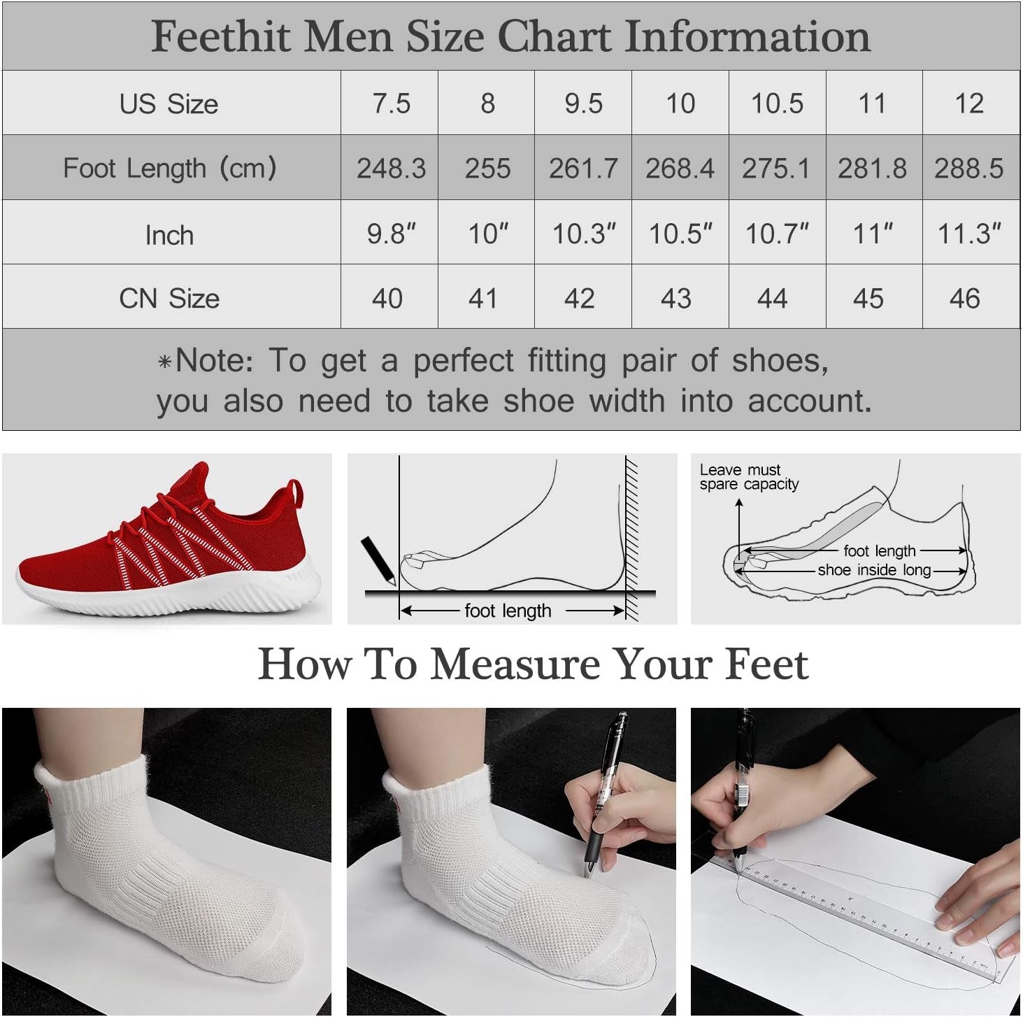 Mens Slip on Running Shoes Breathable Lightweight Comfortable Fashion Non Slip Sneakers for Men