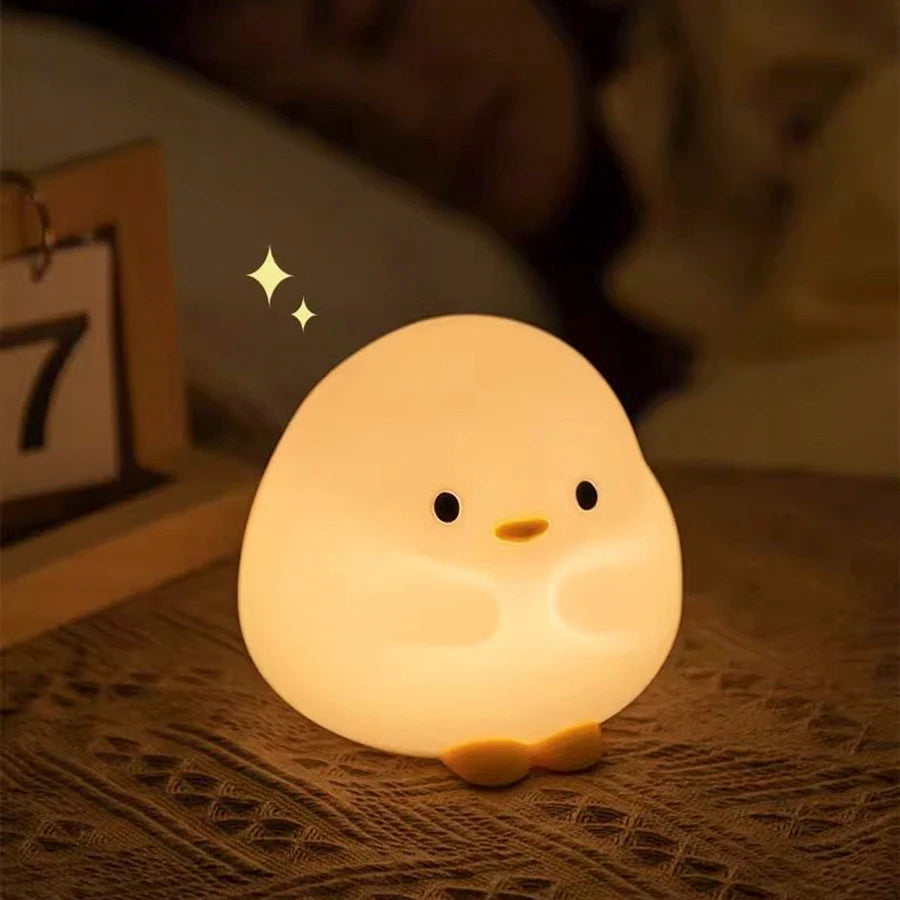 Capybara Silicone Night Light Cute Panda Rechargeable Adjustable Brightness Timing Rechargeable Sleep Nightlights for Kids Room