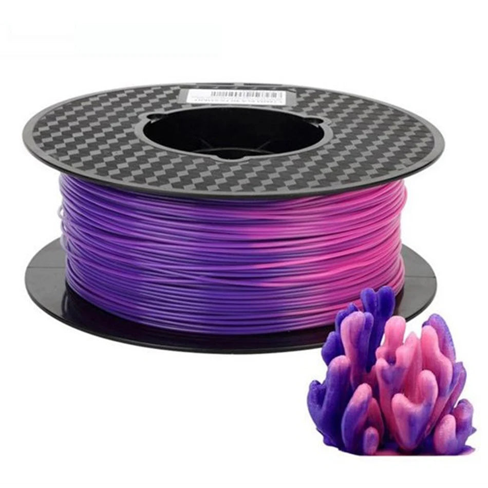 1.75Mm PLA 3D Printer Filament Color Change with Temperature 31-45 Degrees Dark Green to Red to Yellow 3D Printing Material