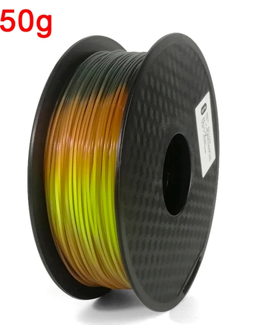 Load image into Gallery viewer, 1.75Mm PLA 3D Printer Filament Color Change with Temperature 31-45 Degrees Dark Green to Red to Yellow 3D Printing Material
